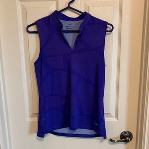Women's Blue/Purple Nike Sleeveless Polo